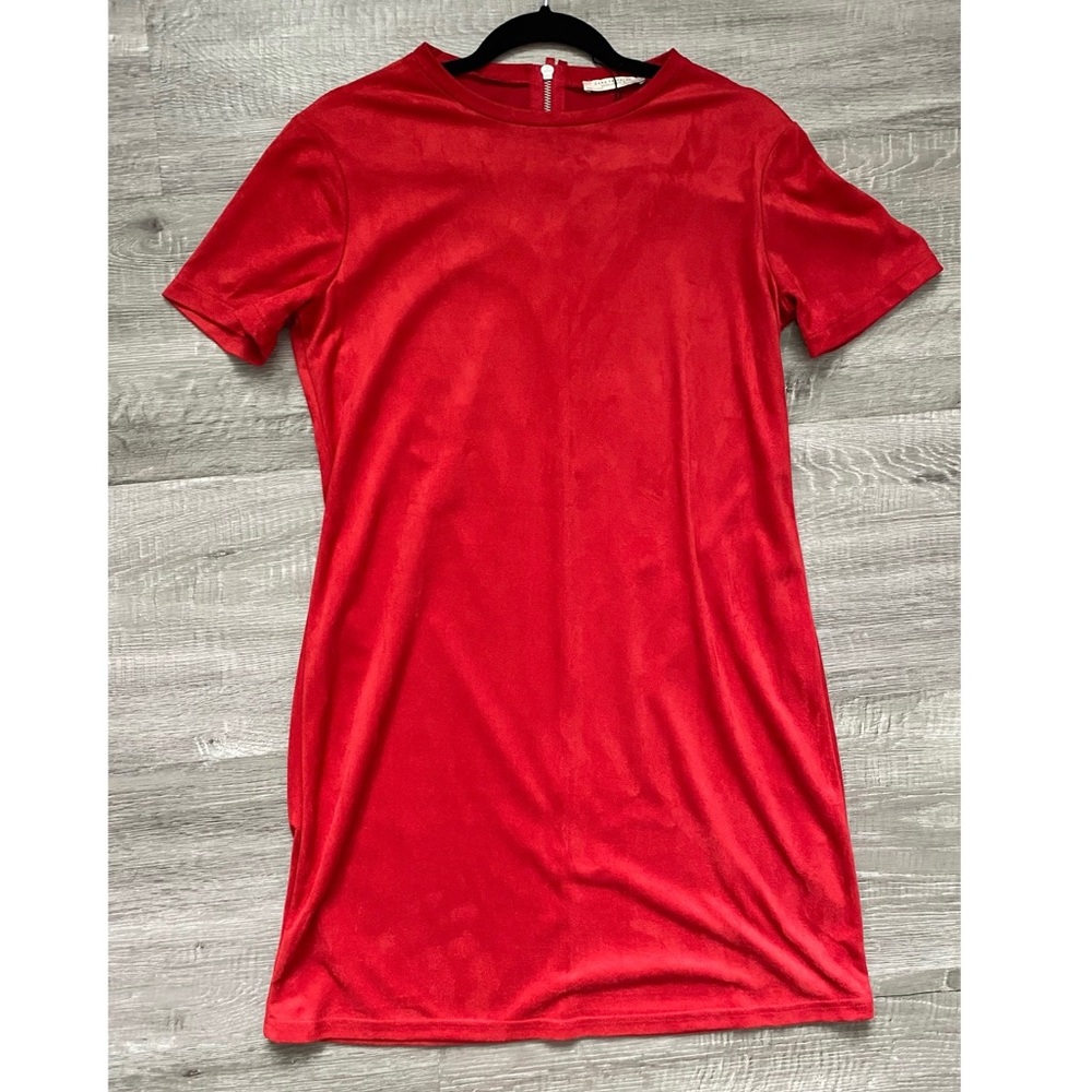 ZARA Suede TShirt Dress